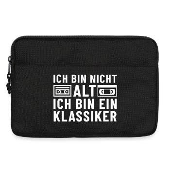 Ich bin nicht alt ich bin ein Klassiker Kassette - Laptoptasche 13" - Schwarz - Vorne