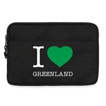 J’AIME LE GROENLAND Grönland - Sacoche pour ordinateur portable 13 pouces - noir - Devant
