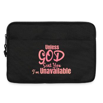 Unless God sent you - Laptop bag 13" - black - Front