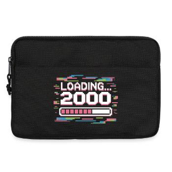 Pixel Retro Design Loading 2000 - Laptoptasche 13" - Schwarz - Vorne