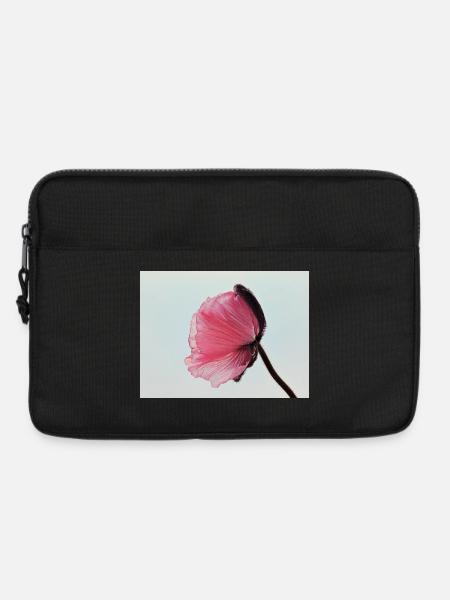 Pink Poppy - Laptoptasche 13" - Schwarz