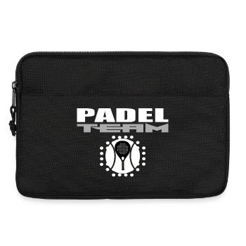Conception de raquettes de padel avec un style moderne - Sacoche pour ordinateur portable 13 pouces - noir - Devant