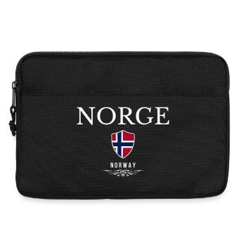 Norwegian pride, minimalist sleek design - Laptop bag 13" - black - Front