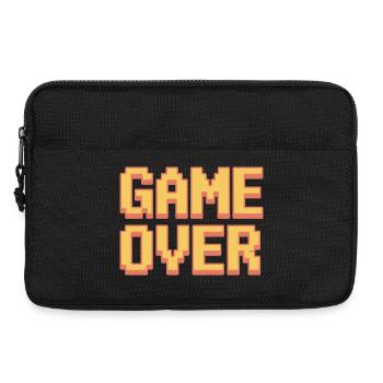 Game Over Retro Gamer Pixel Arcade Humor - Laptoptasche 13" - Schwarz - Vorne