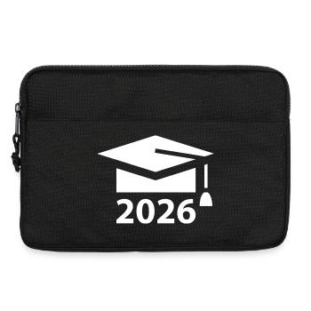 ABI 2026 Abitur Abschlussfeier Abiball - Laptoptasche 13" - Schwarz - Vorne