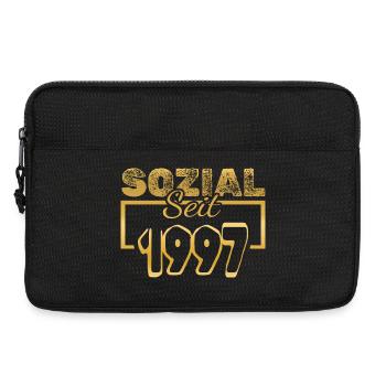 Social 1997 - Sacoche pour ordinateur portable 13 pouces - noir - Devant