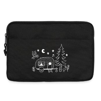 Camping in the forest - Laptop bag 13" - black - Front