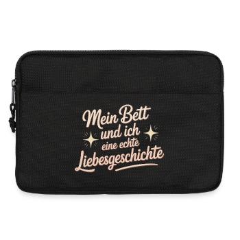 Mein Bett und ich – eine echte Liebesgeschichte - Laptoptasche 13" - Schwarz - Vorne