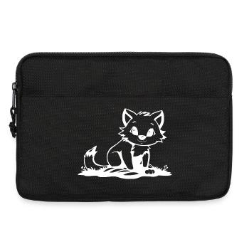 Fuchs - Laptoptasche 13" - Schwarz - Vorne
