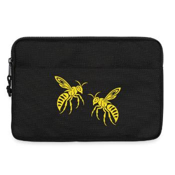 Biene Wespe - Laptoptasche 13" - Schwarz - Vorne