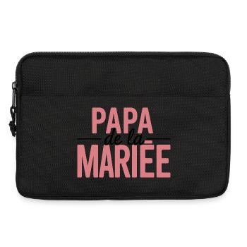 Dad of the Bride elegant design for wedding - Laptop bag 13" - black - Front