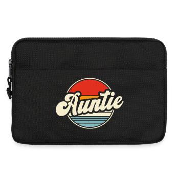 Tante Cadeau Meilleure Tante Du Monde - Sacoche pour ordinateur portable 13 pouces - noir - Devant