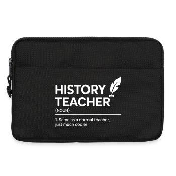 History Teacher Definition Funny Back To School - Laptop bag 13" - black - Front