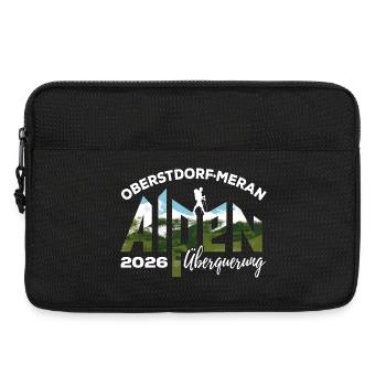 Traversée des Alpes 2026, Oberstdorf Merano, randonnée - Sacoche pour ordinateur portable 13 pouces - noir - Devant