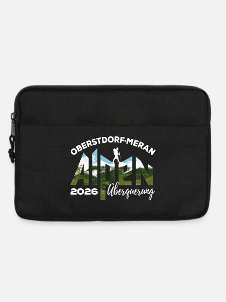 Alpenüberquerung 2026, Oberstdorf Meran, Wandern - Laptoptasche 13" - Schwarz