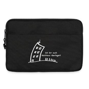 High-rise superior - funny saying - pun -w - Laptop bag 13" - black - Front
