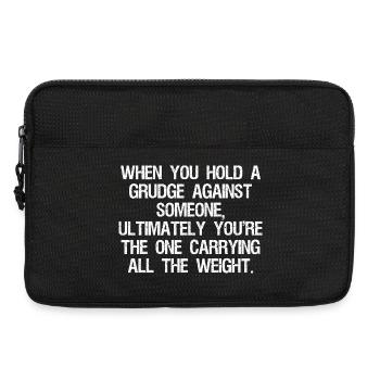 when you hold a grudge against someone ultimately - Laptop bag 13" - black - Front