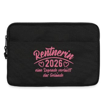 Rentnerin 2026 - Ruhestand - Pension - Laptoptasche 13" - Schwarz - Vorne
