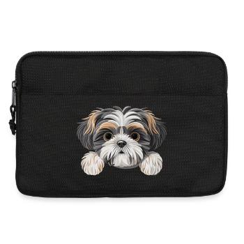 shih tzu - Laptop bag 13" - black - Front