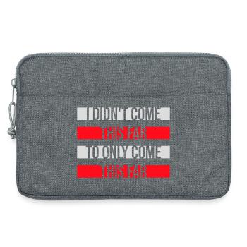 I Didn't Come This Far To Only Come This Far Motto - Laptop bag 13" - heather grey - Front