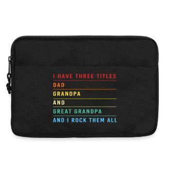 Papy Petit-fils Grand-père Grand-père - Sacoche pour ordinateur portable 13 pouces - noir - Devant