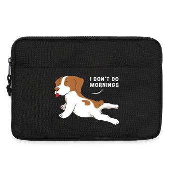 Late risers Monday morning morning grouches - Laptop bag 13" - black - Front