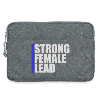 Strong Female Lead Feminism Empowerment Women - Laptop bag 13" - heather grey - Front
