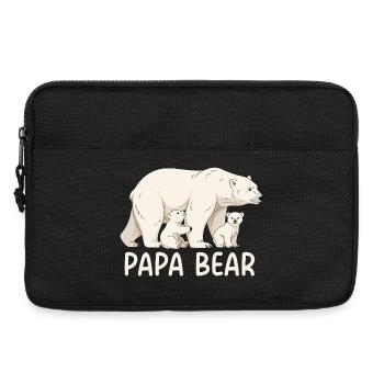 Papa Bear - Laptop bag 13" - black - Front