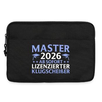 Studies Completed 2026 Master's Degree Gift - Laptop bag 13" - black - Front