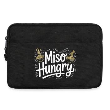 Ramen Miso Hungry Tonkatsu Noodle Bowl Ramen Chef - Laptoptasche 13" - Schwarz - Vorne