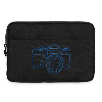 Caméra bleue - Sacoche pour ordinateur portable 13 pouces - noir - Devant