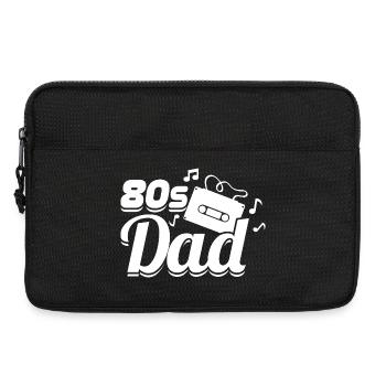 Papa des années 80 - Sacoche pour ordinateur portable 13 pouces - noir - Devant