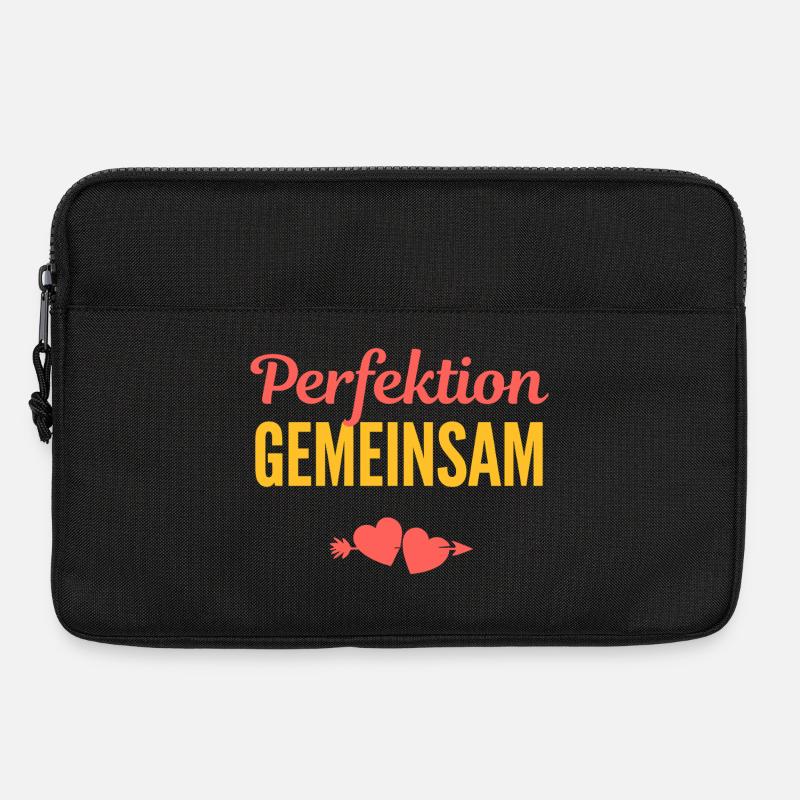 Perfektion Gemeinsam: Liebe im Team - Laptoptasche 13" - Schwarz