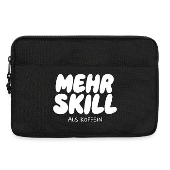 More skill than caffeine - Laptop bag 13" - black - Front