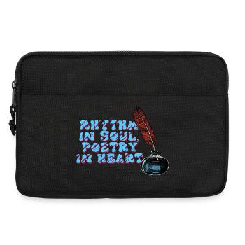 Poetry in Soul and Heart - Laptop bag 13" - black - Front