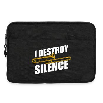 Destroy silence trombone trombone player trombonist - Laptop bag 13" - black - Front