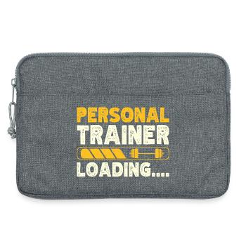 Fitness Motivation Bodybuilder Personal Trainer - Laptop bag 13" - heather grey - Front