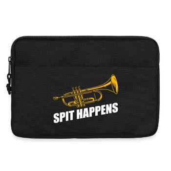 Spit happens Trompete Trompetenspieler - Laptoptasche 13" - Schwarz - Vorne