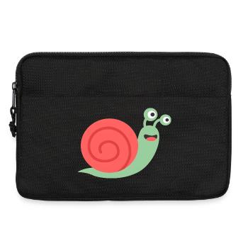 Conception de bandes dessinées d’escargots mignons pour bébés et enfants - Sacoche pour ordinateur portable 13 pouces - noir - Devant