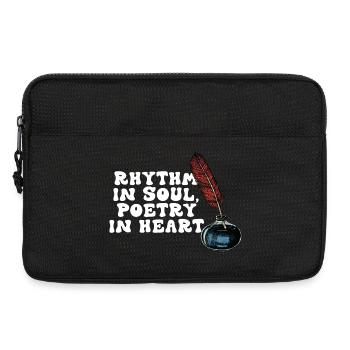 Rhythm in Soul, Poetry in Heart - Laptop bag 13" - black - Front
