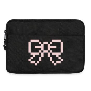 Pink Pixel Bow - Laptoptasche 13" - Schwarz - Vorne