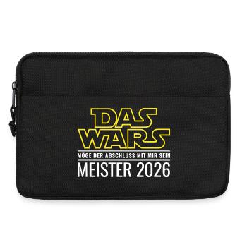 Meister 2026 Das wars - Laptoptasche 13" - Schwarz - Vorne