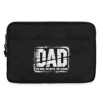 Papa T-Shirt – Dad The Man The Myth The Legend - Laptop bag 13" - black - Front