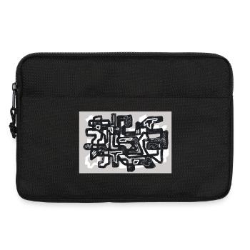 Kleine Kurven - Laptoptasche 13" - Schwarz - Vorne