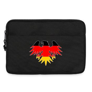 German flag eagle motif - Laptop bag 13" - black - Front