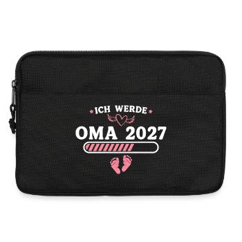 Ich werde Oma 2027 – Baby Ankündigung Geschenk - Laptoptasche 13" - Schwarz - Vorne