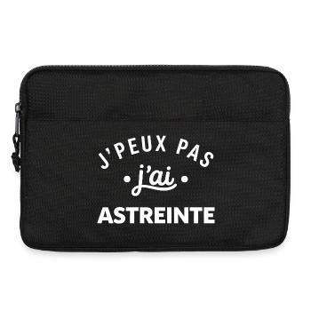 J'peux pas j'ai astreinte - Sacoche pour ordinateur portable 13 pouces - noir - Devant