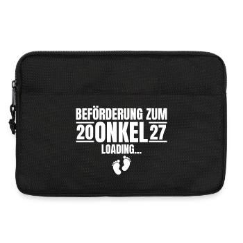 Beförderung zum Onkel 2027 Loading - Laptoptasche 13" - Schwarz - Vorne