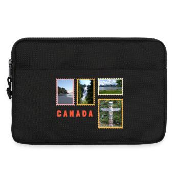 Kanada Natur & Kultur Collage - Laptoptasche 13" - Schwarz - Vorne