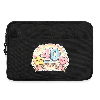 40 Still Cute – Kawaii Jubel - Laptoptasche 13" - Schwarz - Vorne